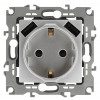 12-4109-03 Розетка 2P+E 16A-250В, штор. с 2xUSB 5В-3А, 2, алюминий (10/100/2000) Б0047842