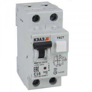 Выключатель автоматический дифференциального тока 2п C 40А 30мА тип A 6кА АВДТ32-22C40 A УХЛ4 228069