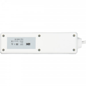 Удлинитель 3х5м с заземл. 16А IP20 У03К 2P+PE 250В ПВС 3х1 с выкл. WYP10-16-03-05-ZK-N