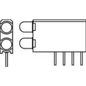 569-0113-300F, Светодиодные индикаторы для печатного монтажа YELLOW DIFFUSED