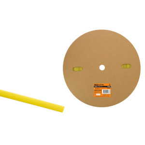 Термоусаживаемая трубка ТУТнг 6/3 желтая (100 м/ролл) SQ0518-0002