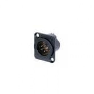NC5MD-LX-BAG, Разъемы XLR Recpt DLX 5 pin M solder black/silver