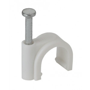 Скоба 25мм круглая пластиковая (50шт) (25/800) Б0038902