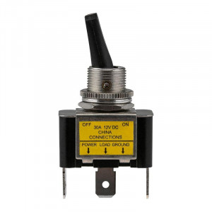 Тумблер 12В 30А (3c) ON-OFF 1п с красн. LED подсветкой (ASW-07D-2) блист. 06-0334-B
