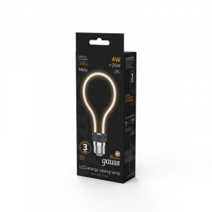 Лампа Filament Artline А72 4W 330lm 2700К Е27 milky LED 1/10/100 1004802104