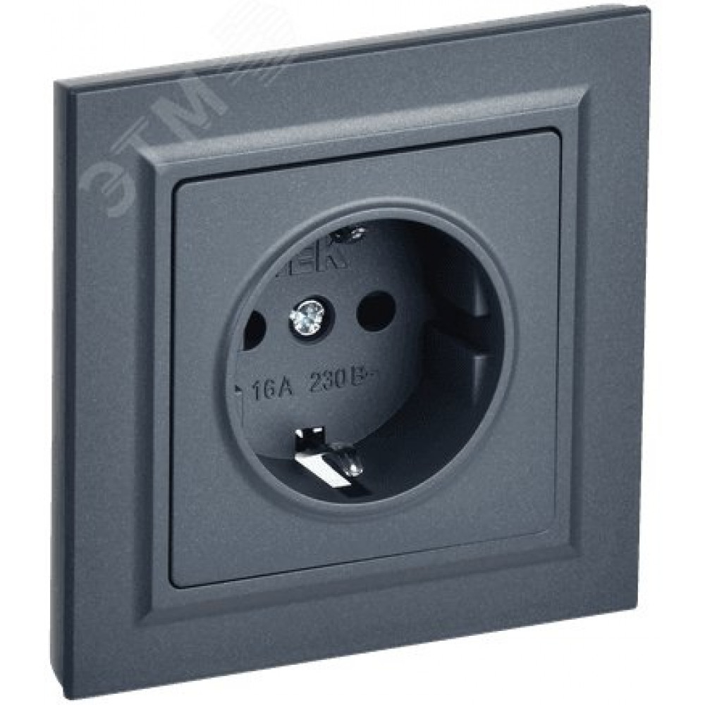 Изображение товара Розетка BRITE с заземлением 16А для скрытого монтажа