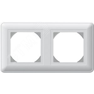 W59 AQUA 2-постовая РАМКА, IP44, БЕЛЫЙ C3(2) KD-2B-18