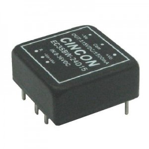 EC3SBW-24S05, Преобразователи постоянного тока в постоянный с изоляцией DC-DC Converter, 15 Watt, 4:1 Input Range, 9-36VDC Input, 5VDC Output, 1.00x1.00x0.40"