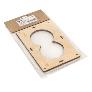 Шаблон для подрозетников c 2 отв. диам. 82 мм EKF Expert sh-d82-2