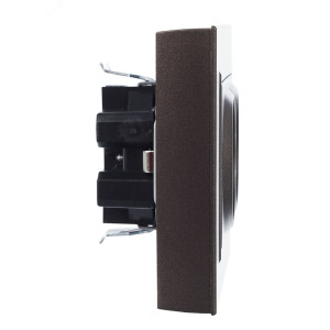 Розетка 2-м СП BRITE РС12-3-БрТБ 16А в сборе с заземл. без защ. шторок бронза BR-R21-16-K45-F