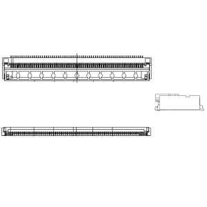 046892640101846+, Соединители FFC и FPC 0.5mm Pitch 40pos RA Flip Lock ZIF Au