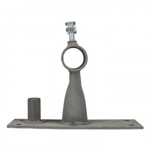 Держатель мачты молниеприемника к стене, D=40мм, вынос 100мм с гайкой PROxima lp-l0100