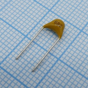 TS170R1H822JSBNB0R, Конденсатор керамический многослойный 8200пФ 50В NPO ±5% радиальный 5.08мм 125°C россыпь