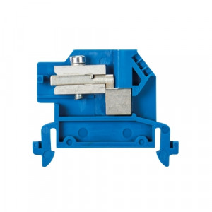 Клемма для шины нейтрали 9700A/6 ETK S35, Клемма для подключения шины нейтрали, тип фиксации провода: винтовой, номинальное сечение: 4 мм кв., 25A, 400V, ширина: 6 мм, цвет: синий, тип монтажа: DIN35