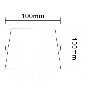Светильник светодиодный встраиваемый LED 12-10-4K квадратный регулируемый 10Вт 4000K Б0054324