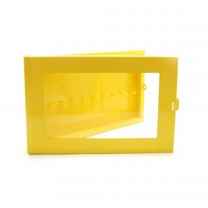 gwrZAM40, Станция замковая стальная на 40 замков, сталь 1.5 мм, 482х305х55 мм, количество крюков внутри – 20, цвет – желтый, 1 шт/упак