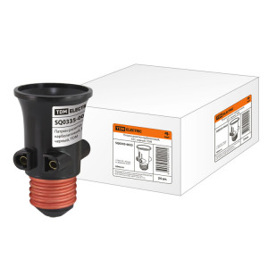 Патрон-розетка карболитовый, Е27, черный, SQ0335-0022