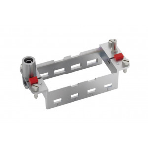 Вилочный держатель вставок H16B-04-M-1, Вилочная рамка, для модулей, 4 слота, типоразмер H16B, цинк