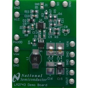 LM2743-19AEVAL, Средства разработки интегральных схем (ИС) управления питанием LM2743 EVAL BOARD