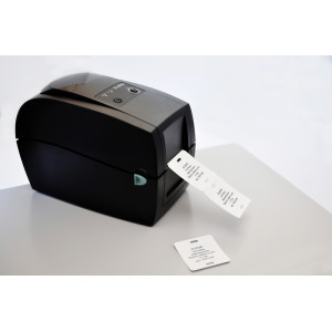 Термотрансферный принтер Godex RT200M, Принтер для печати маркировки Элегир, разрешение печати 200 dpi, ширина печати 54 мм, интерфейсы подключения: USB; Serial port; Ethernet; габариты 254x175x136 мм.