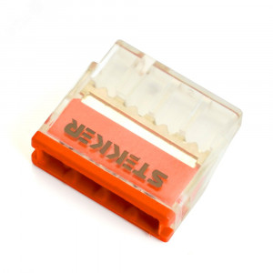 Клемма монтажная 4-проводная для 1-жильного проводника, 32390