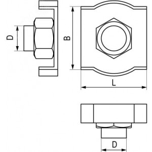 Соединитель (зажим) для троса одинарный (Simplex) 5 мм CM622005