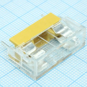 FH-102C-HZ, Держатель предохранителя 5*20mm, монтаж на плату, в оправе, с крышкой (размеры 26.5х9х14.2 мм)