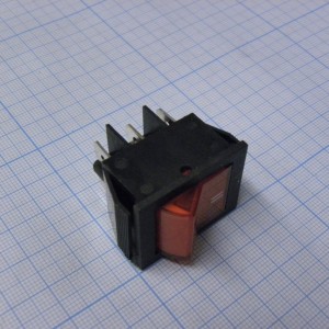 SWR 202-2B7 Ч/К IRS, Переключатель клавишный с подсветкой