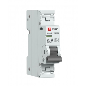 Выключатель нагрузки 1п 20А ВН-63N PROxima S63120