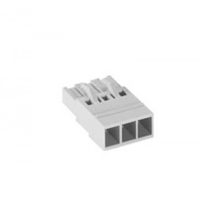 Розетка Wiecon 8113 BK / 3 OB, Розеточный разъем, прямой, на кабель, шаг: 5.0 мм, 3 полюса, фиксация провода обжимная, исполнение: поставляется без контактов, без маркировки, 400V, 12А, цвет: серый