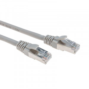 Патч-корд F/UTP CAT 6 RJ45-RJ45 26AWG LSZH сер. 1м 02-0210-1