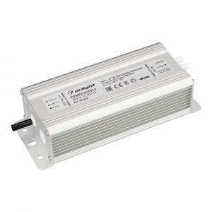 Блок питания ARPV-12100-D (12V, 8.3A, 100W) 026434, Источник напряжения с гальванической развязкой для светодиодных изделий. Входное напряжение 170-265 VAC. Выходные параметры: 12 В, 8,3 А, 100 Вт. Встроенный PFC >0,5. Герметичный алюминиевый корпус IP 67. Рабочая температура -30…+50C?. Габаритные размеры