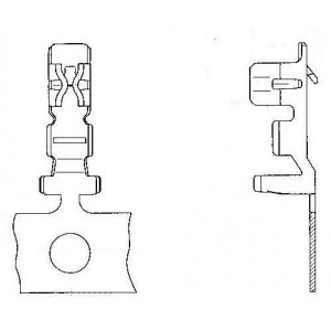 DF3-22SC, Проводные клеммы и зажимы FEMALE CONTACT TIN 22AWG LOOSE