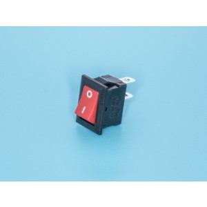 SWR-81R, Выключатель 220В 2 контакта 15х10мм, красный, вкл-выкл