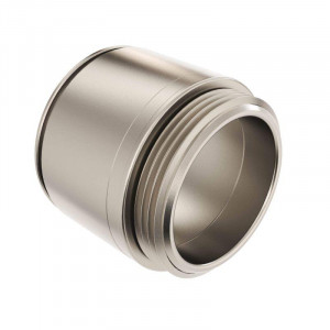 Муфта труба-коробка д.63мм, IP66/IP67, М63х1,5, никелированная латунь 6111-A63N