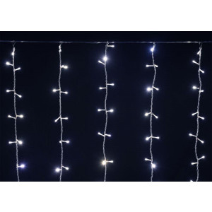 Гирлянда "Занавес" 1.5х1.5м 160LED бел. IP20 провод прозр. 230В транзит LGDB201-2-160-L1-T-S-20