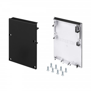 Заглушка SL-LINE-4970 BLACK 029184, Пара чёрных заглушек для профиля SL-LINE-4970. В комплекте 2 заглушки, 8 шурупов. Цена за весь комплект.