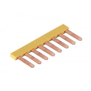 Соединительная перемычка IVB 0,5 WK4.. - 8, Соединительный мостик, для установки в зажимную клетку, толщина 0,5 мм, изолированный, 8 полюсов, для клемм: WK 4 / U; WK 4 TK, цвет: желтый