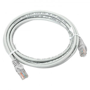 Патч-корд кат.5E UTP неэкранир. PVC 1Гбит/с 3м сер. TERACOM TRC-5EUTP-PVC-3M-GY