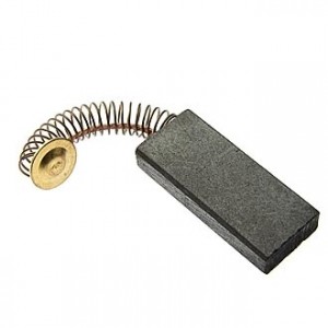 BRUSH 5X12X29  SPRING, Щетка графитовая для электродвигателя, медный провод на пружине, контакт латунь
