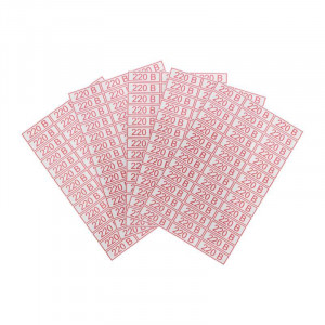 Наклейка знак электробезопасности " 220 В"10*30 мм (42 шт на листе) 56-0007