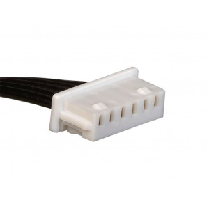 151340601, Шестиконтактная кабельная сборка Molex PicoBlade (15134-0601) длиной 100 мм представляет собой готовое решение «розетка–розетка» с шагом 1.25 мм и сечением провода 28 AWG для компактных межплатных соединений.
