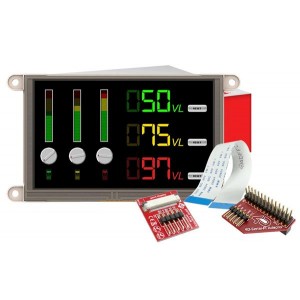 gen4-uLCD-50DT, Модули визуального вывода 5.0", 800x480 pixels Slim Display Module