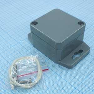 G362MF, Герметичный корпус из прочного ABS пластика с фланцем, IP65, темно-серый