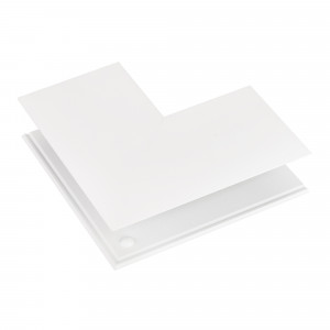 Коннектор угловой MAG-CON-ORIENT-2652-L90-EXT (WH, внешний) 037885, Угловой внешний коннектор для накладного трека MAG-TRACK-2652. DC48V. Материал алюминий, цвет белый. Размеры 100x100x25x62мм.