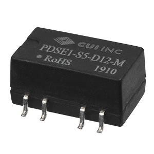 PDSE1-S5-S15-M, Преобразователи постоянного тока в постоянный с изоляцией dc-dc isolated, 1 W, 4.5 5.5 Vdc input, 15 Vdc, 0.067 A, single unregulated output, SMT, tube pckg
