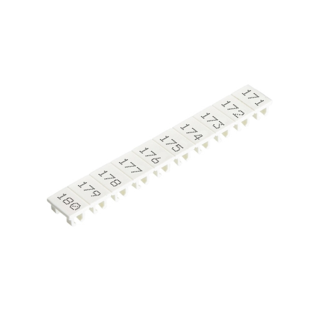 Изображение товара Маркировочные шильдики Wieland Electric 9705A/5/10 B, 10 шт для клемм 2,5 мм2