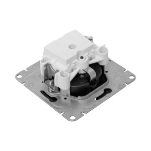 Механизм розетки, 16А, с заземлением, со шторками, ч-рный Эпика EKF UP1-SOB-111