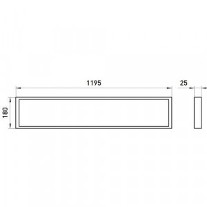 Светильник светодиодный SPO-17-9-4K-40 40Вт 4000К 3600Лм <1% IP40 180х1195х25 с равномерной засветкой матов. Б0061343