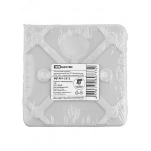 Распаячная коробка двухкомпонентная ОП 80х80х40 мм IP66 8 вх. серая инд. штрихкод TDM SQ1401-2512